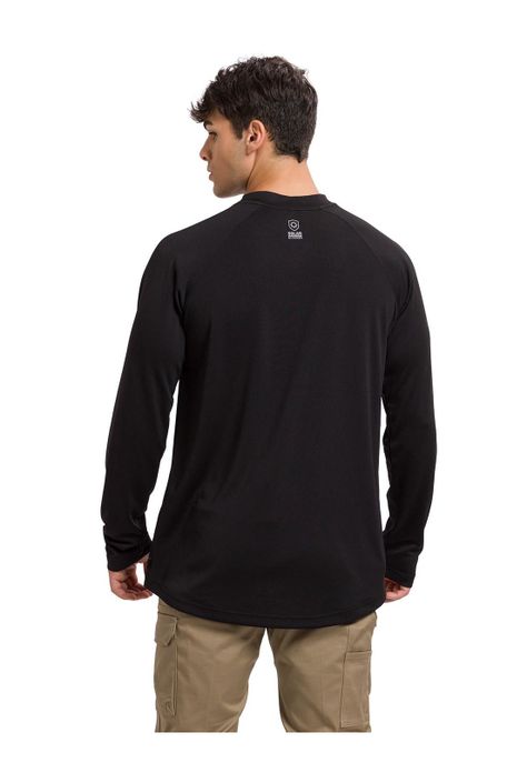 Polera Lightweight Cooling Crew Hombre Negra-4
