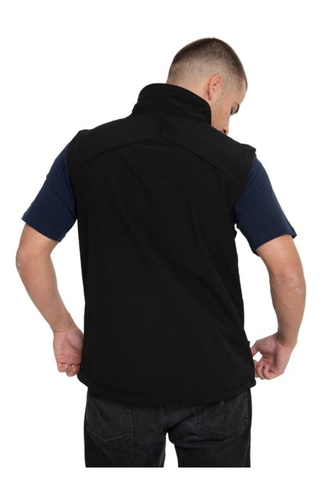 Chaqueta Sin Manga Hombre Essential Softshell Negro-3