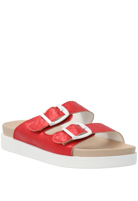 Sandalia Mujer Sisa Rojo-0