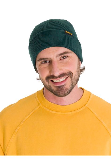 Gorro Foundation Knit Hombre Verde Petróleo-1