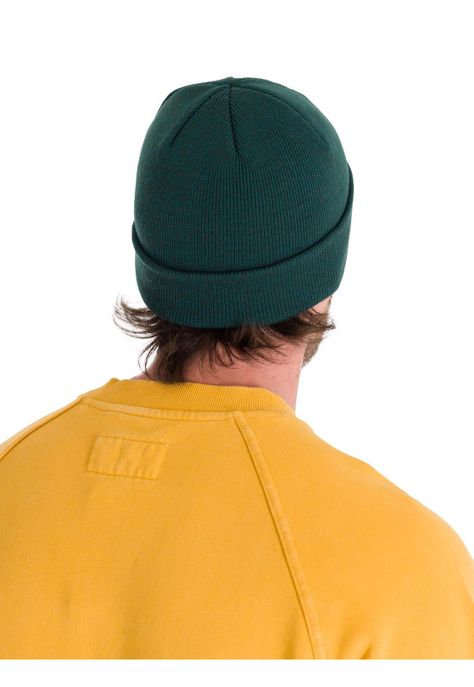 Gorro Foundation Knit Hombre Verde Petróleo-2