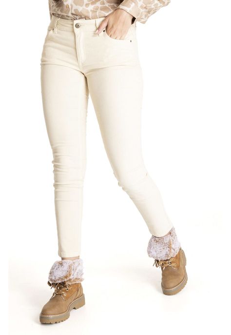 Pantalón Mujer Gamal Blanco-3