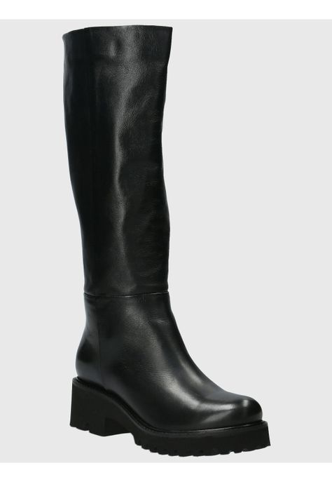 Bota Cuero Mujer Blissful Negro-0