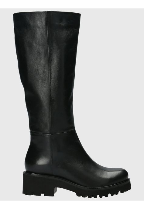 Bota Cuero Mujer Blissful Negro-1