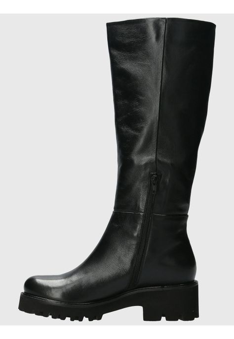 Bota Cuero Mujer Blissful Negro-5