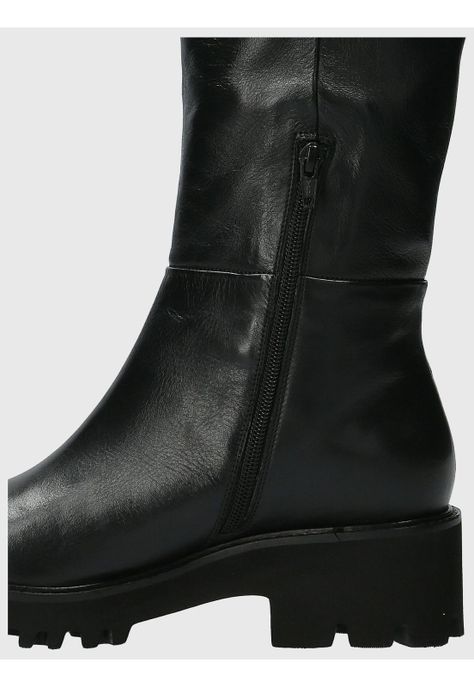 Bota Cuero Mujer Blissful Negro-7
