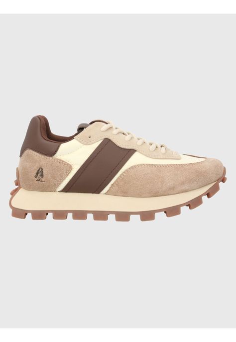 Zapatilla Cuero Mujer Janet Beige-1