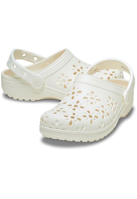 Zueco Crocs Niña Classic Clog Blanco-3