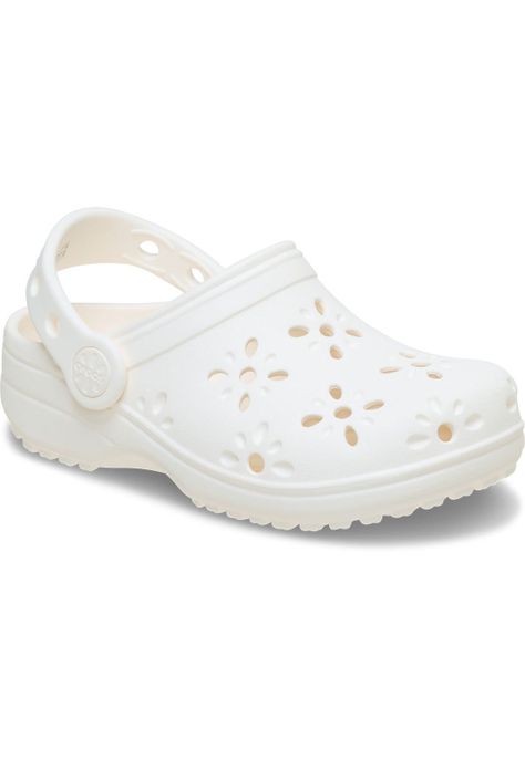 Zueco Crocs Niña Classic Clog Blanco-6
