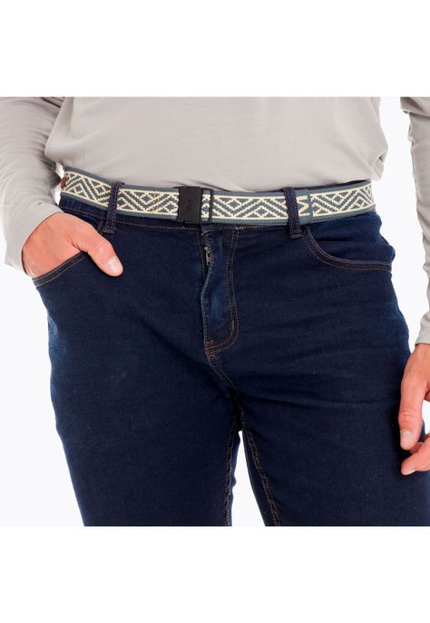 Cinturón Unisex Hudson Multicolor Azul Acero-0
