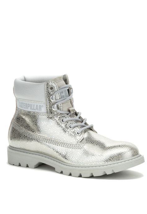 Botin Cuero Mujer Colorado Womens Metalizado-0