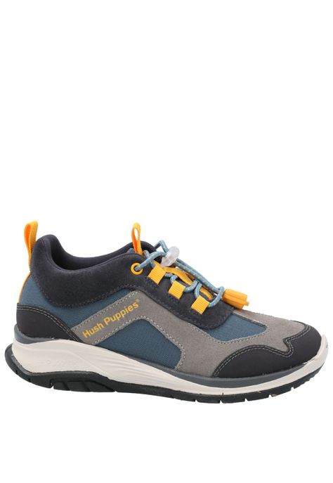 Zapatilla Cuero Niño Fastland Gris-4