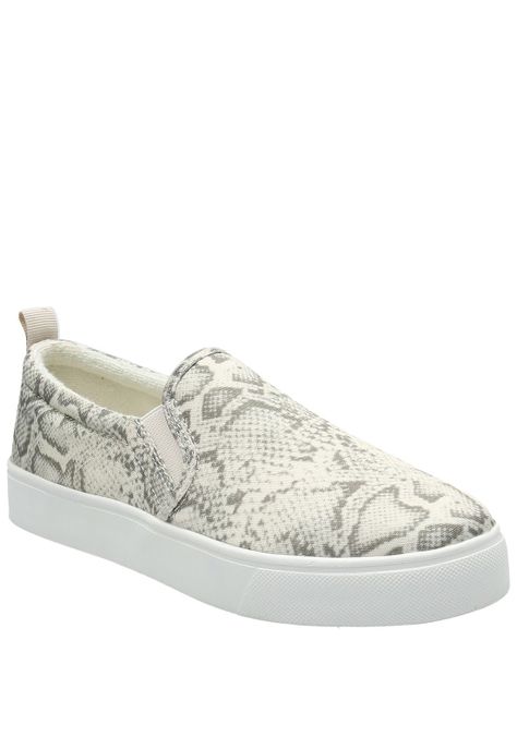 Zapatilla Mujer Animal Print Slip On Beige-0