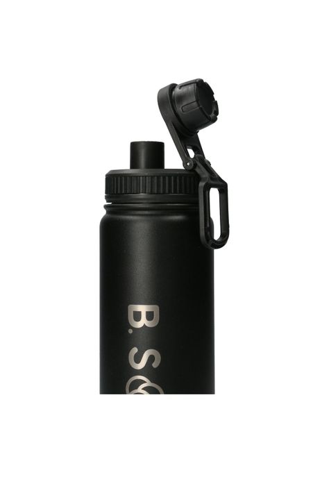 Botella De Agua 700 Ml Negro Unisex-1