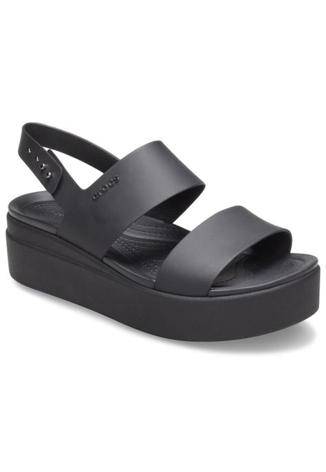Sandalia Crocs Mujer Brooklyn Low Wedge Negro-6