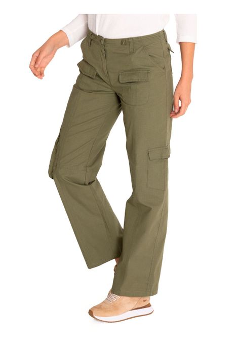 Pantalón Algodón Orgánico Mujer Mar Verde-5