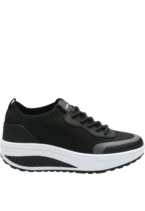 Zapatilla Mujer Comfy Negro-1