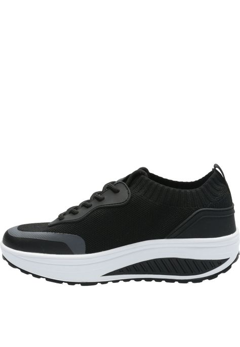 Zapatilla Mujer Comfy Negro-5