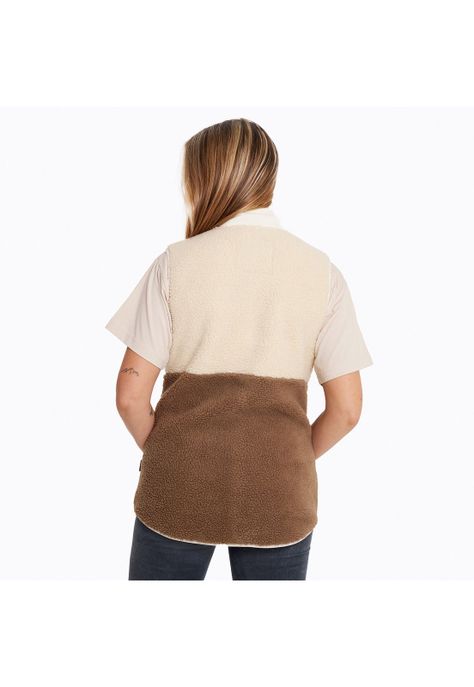 Polar Sin Mangas Mujer Trinity Sherpas Beige-1