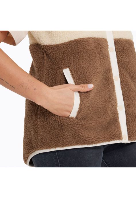 Polar Sin Mangas Mujer Trinity Sherpas Beige-6