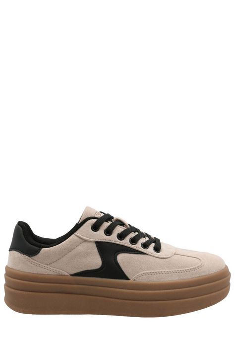 Zapatilla Lens Mujer Beige-3