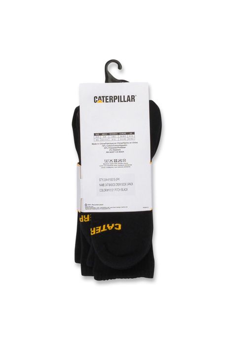 Calcetin Negro Cat Basics Crew Sock Unisex-2
