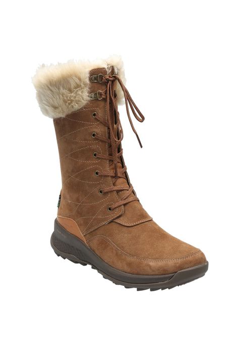 Bota Cuero Mujer Rinier Café Claro-1
