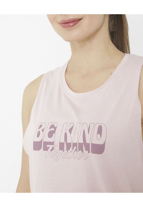 Polera M/C W Graphic Tank Morado Mujer-4