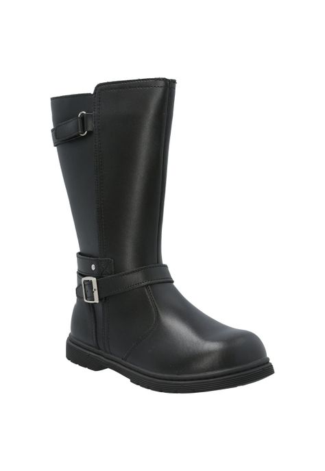 Bota Cuero Niña Lynox Negro-0
