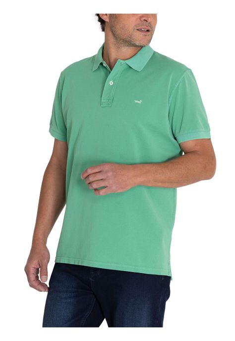 Polera Algodón Orgánico Verde Piquepro Hombre -6