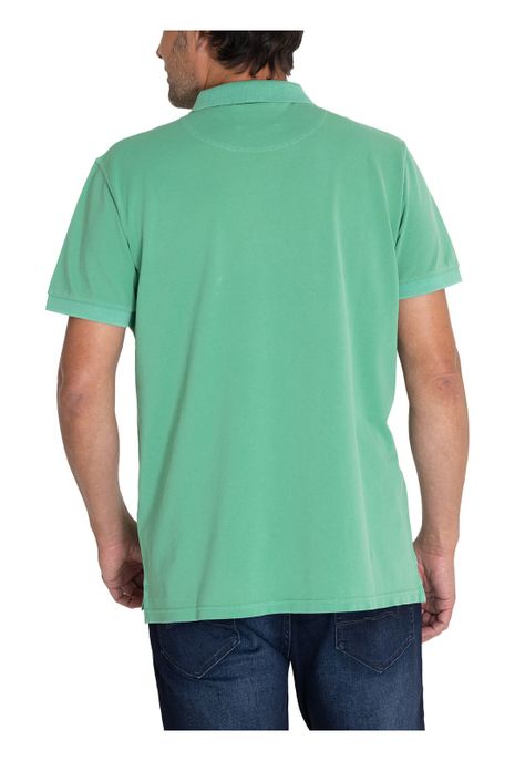 Polera Algodón Orgánico Verde Piquepro Hombre -7