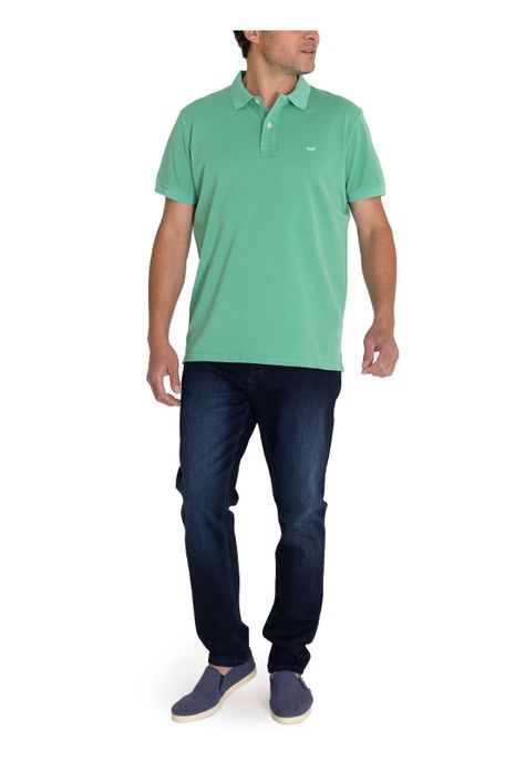 Polera Algodón Orgánico Verde Piquepro Hombre -8