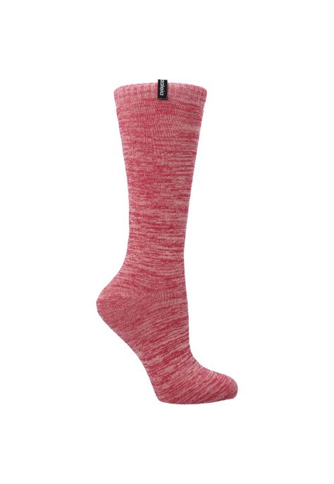 Calcetín Heavy Knit Fucsia Mujer-0