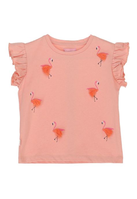 Polera Niña Flamenco Rosado-0