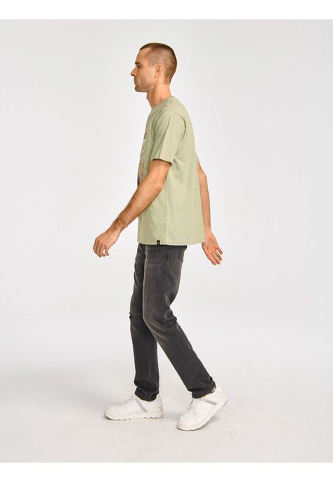 Polera Manga Corta Hombre Herit Unf HW Graph1 Verde-3