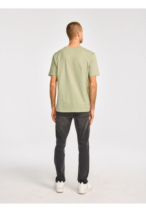 Polera Manga Corta Hombre Herit Unf HW Graph1 Verde-4
