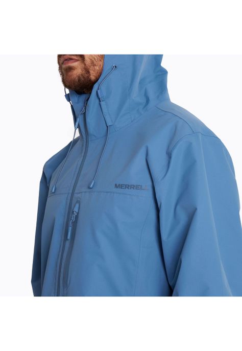 Chaqueta Impermeable Hombre Hardshell Celeste-9