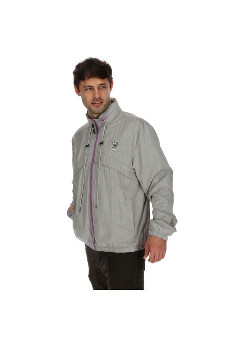 Chaqueta Hombre Wind Breaker Ls Gris 7Veinte-1