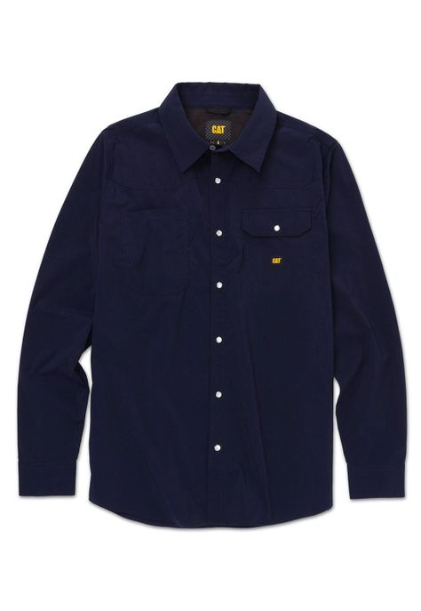 Camisa Lightweight Western Azul Marino Hombre-0