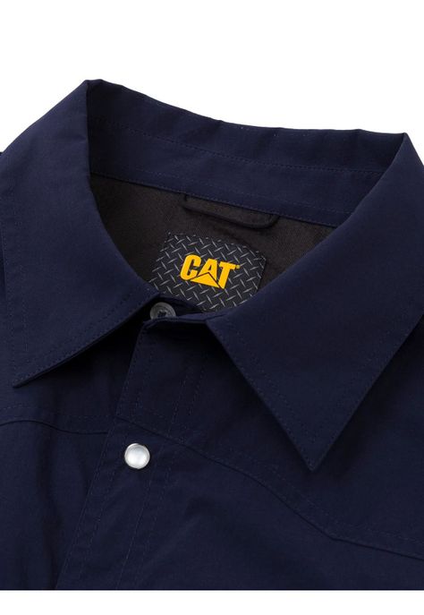Camisa Lightweight Western Azul Marino Hombre-4
