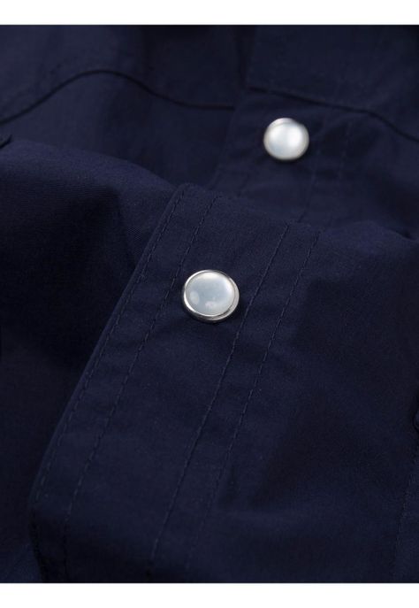 Camisa Lightweight Western Azul Marino Hombre-5