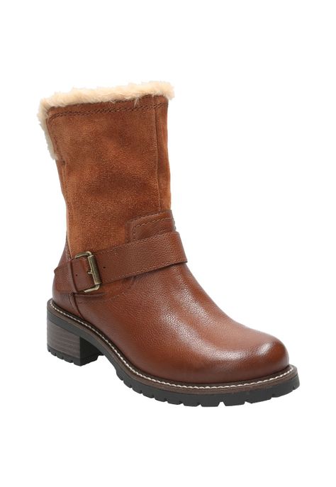 Botin Cuero Mujer Cala Café-0