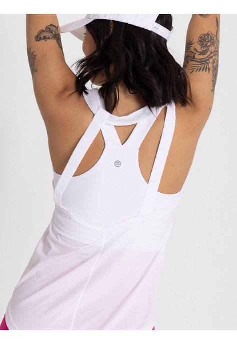 Polera Sin Mangas Training Tank Blanco Mujer-5