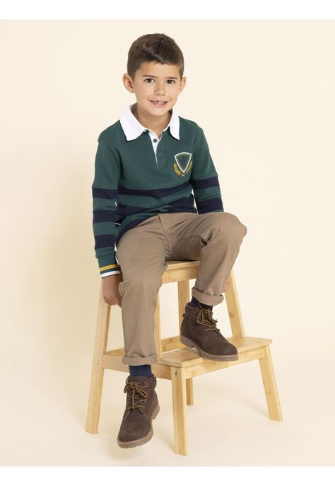 Pantalon Belt Niño Beige/Crudo-5