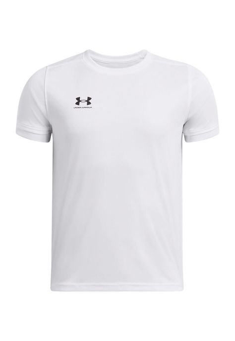 Polera Manga Corta Ua Challenger Jersey Blanco Para Nin-0