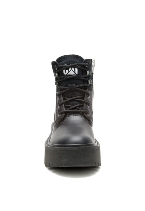 Botin Cuero Mujer Colorado Max 6 Zip Negro-4