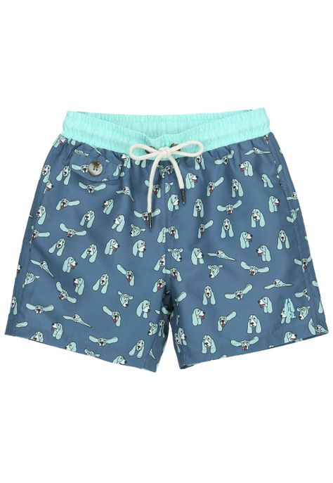 Traje De Baño Niño Print Azul-0