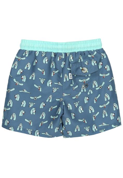 Traje De Baño Niño Print Azul-1