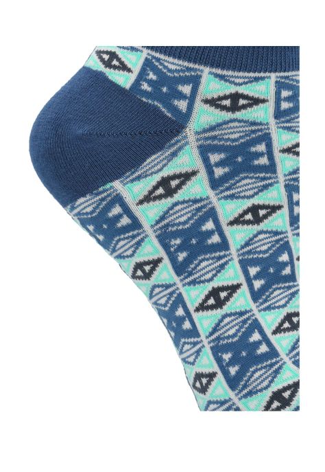 Calcetin Azul Rfv23W PeSt Shapes Mujer-1