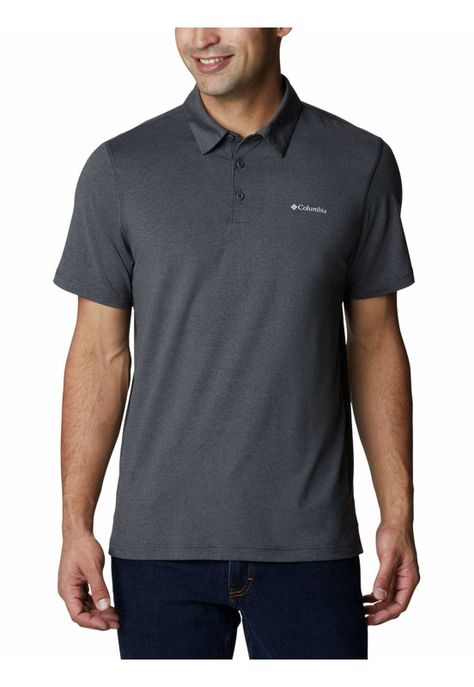 Polera Manga Corta Hombre Tech Trail Polo Gris-0